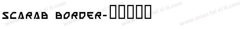 Scarab Border字体转换